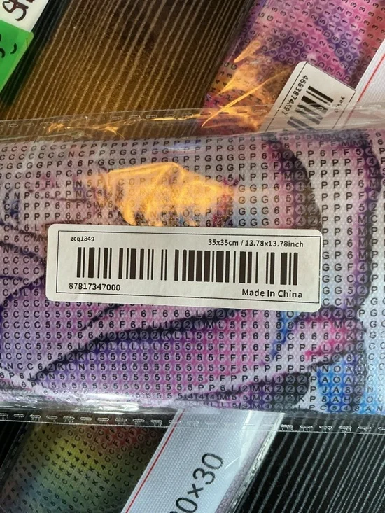 Diamond Painting Kit 35x35 Rainbow Rose Full Drill DIY Craft - Picture 5 of 5